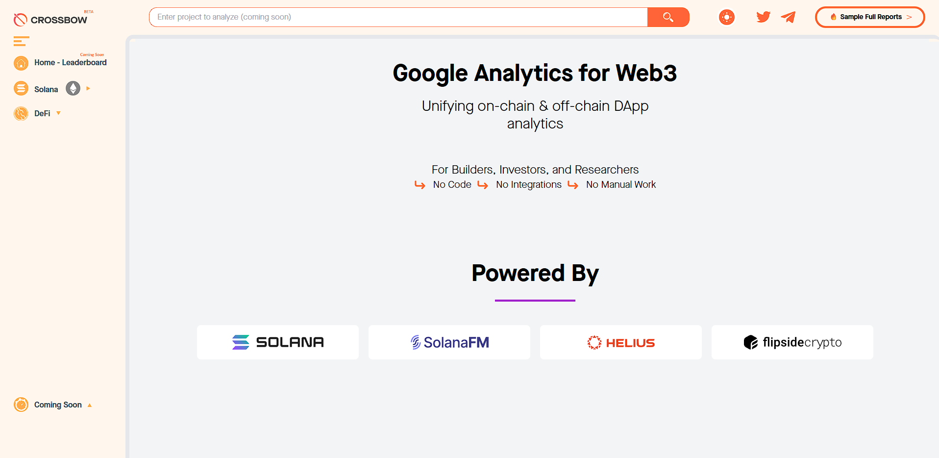 Solana Crypto Analytic Web App - Gallery 1