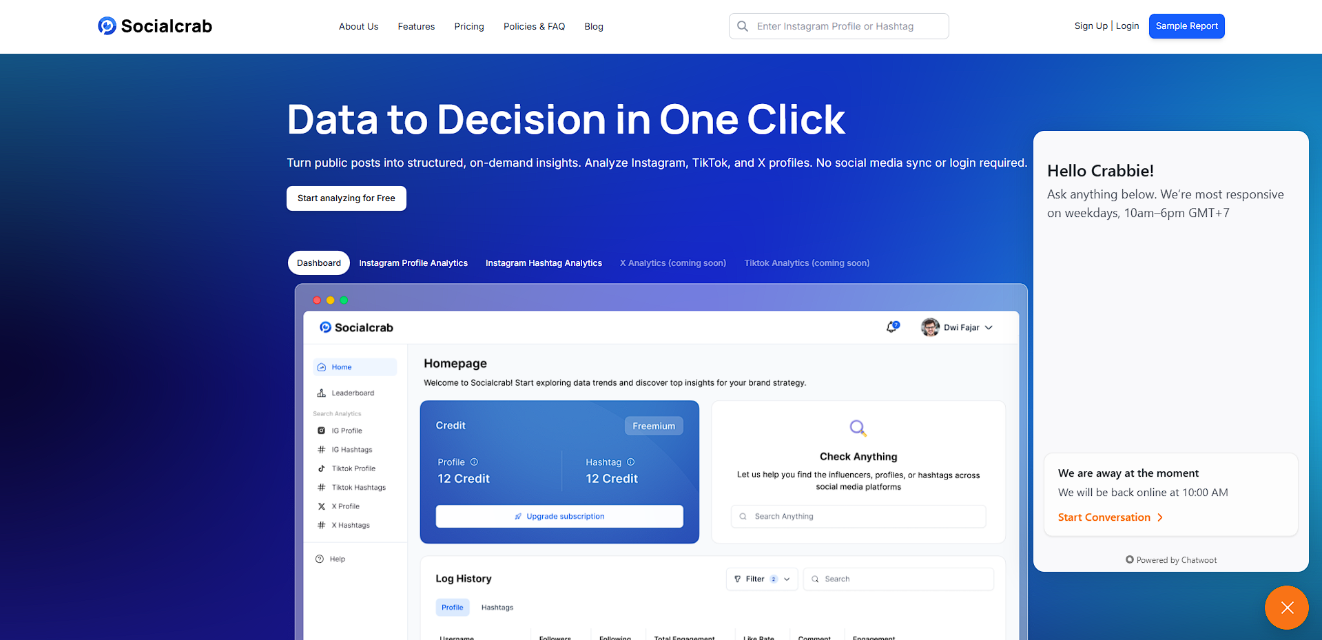 Socialcrab - Social Media Analytic - Gallery 2